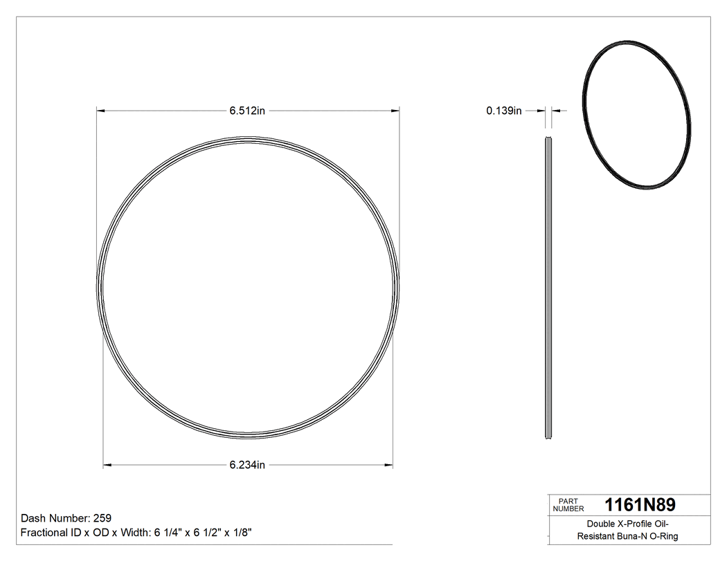 Technical drawing - 1161N89